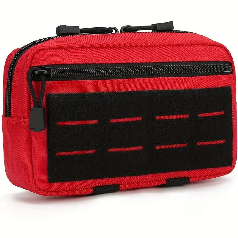 Тактическа MOLLE органайзер чанта – 1000D EDC калъф с отделения и лазерно изрязани ленти + подарък нашивка