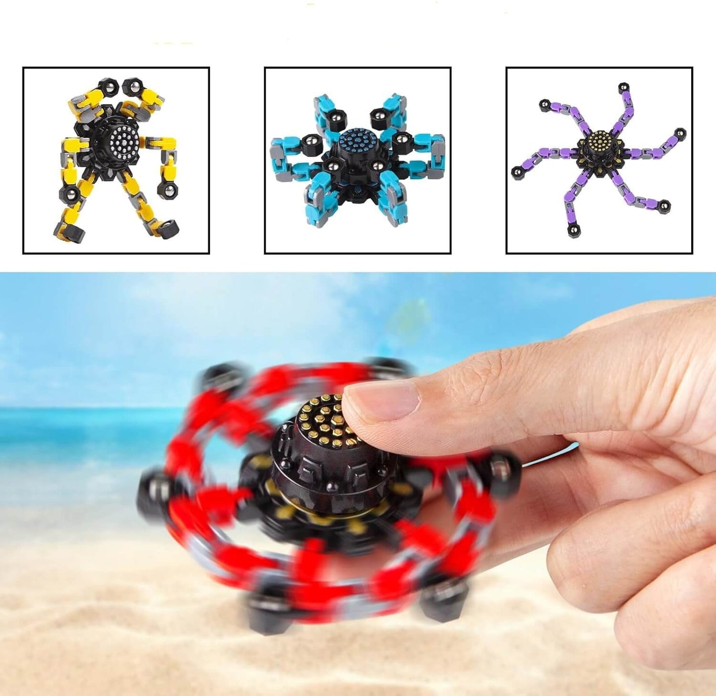 Finjet Spinner - 3 in 1 Transforming Toy