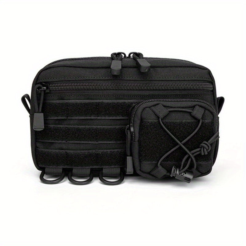 Тактически аварийен комплект MOLLE – издръжлива найлонова коланна чанта за първа помощ и аксесоари + подарък нашивка