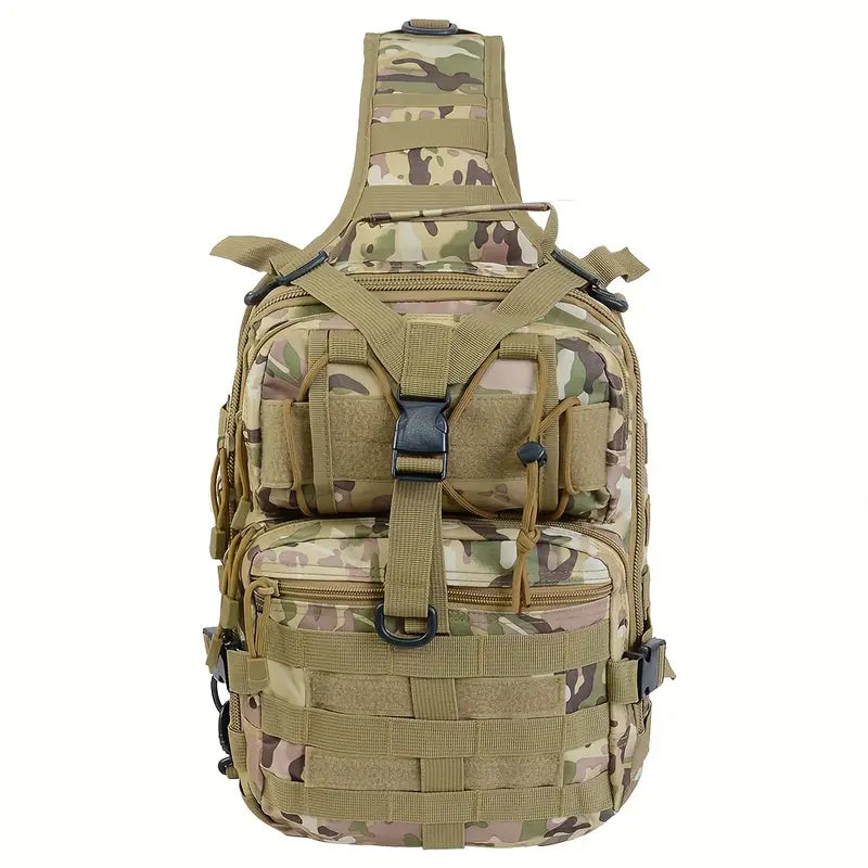 Тактическа раница 10L – MOLLE система, водоустойчива, олекотена + Подарък Нашивка, Персонализиране