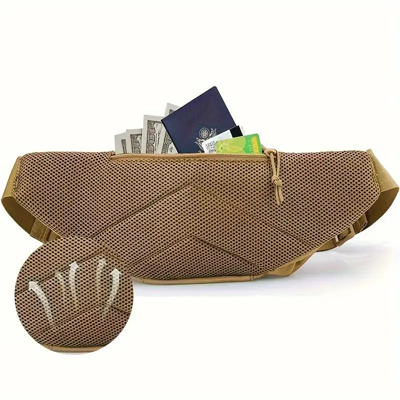 Тактическа Чанта за Кръста MOLLE Система Водоустойчива + Подарък Нашивка и Карабинер, Персонализиране