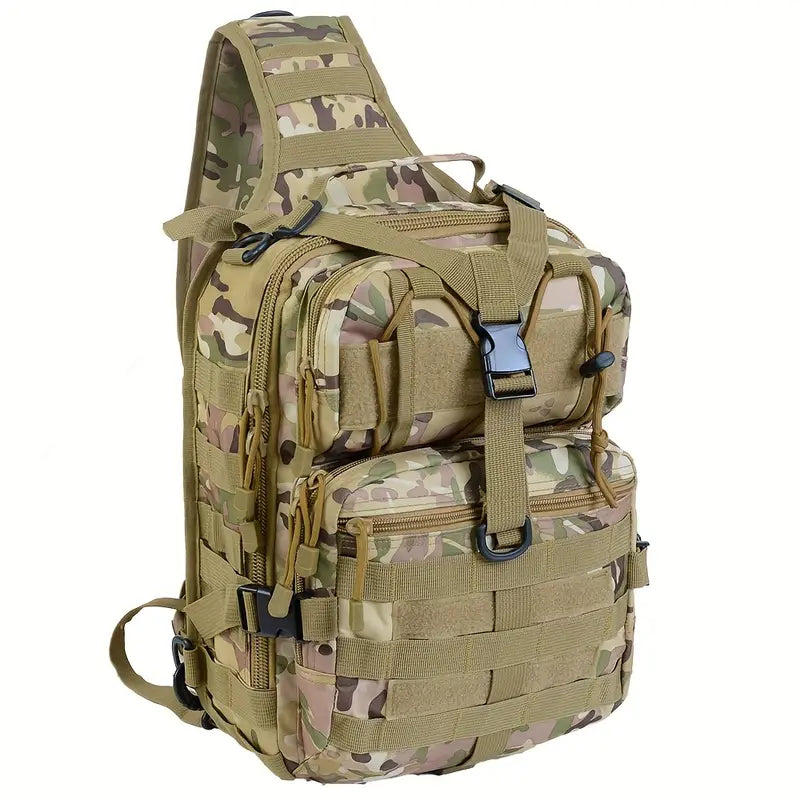 Тактическа раница 10L – MOLLE система, водоустойчива, олекотена + Подарък Нашивка, Персонализиране