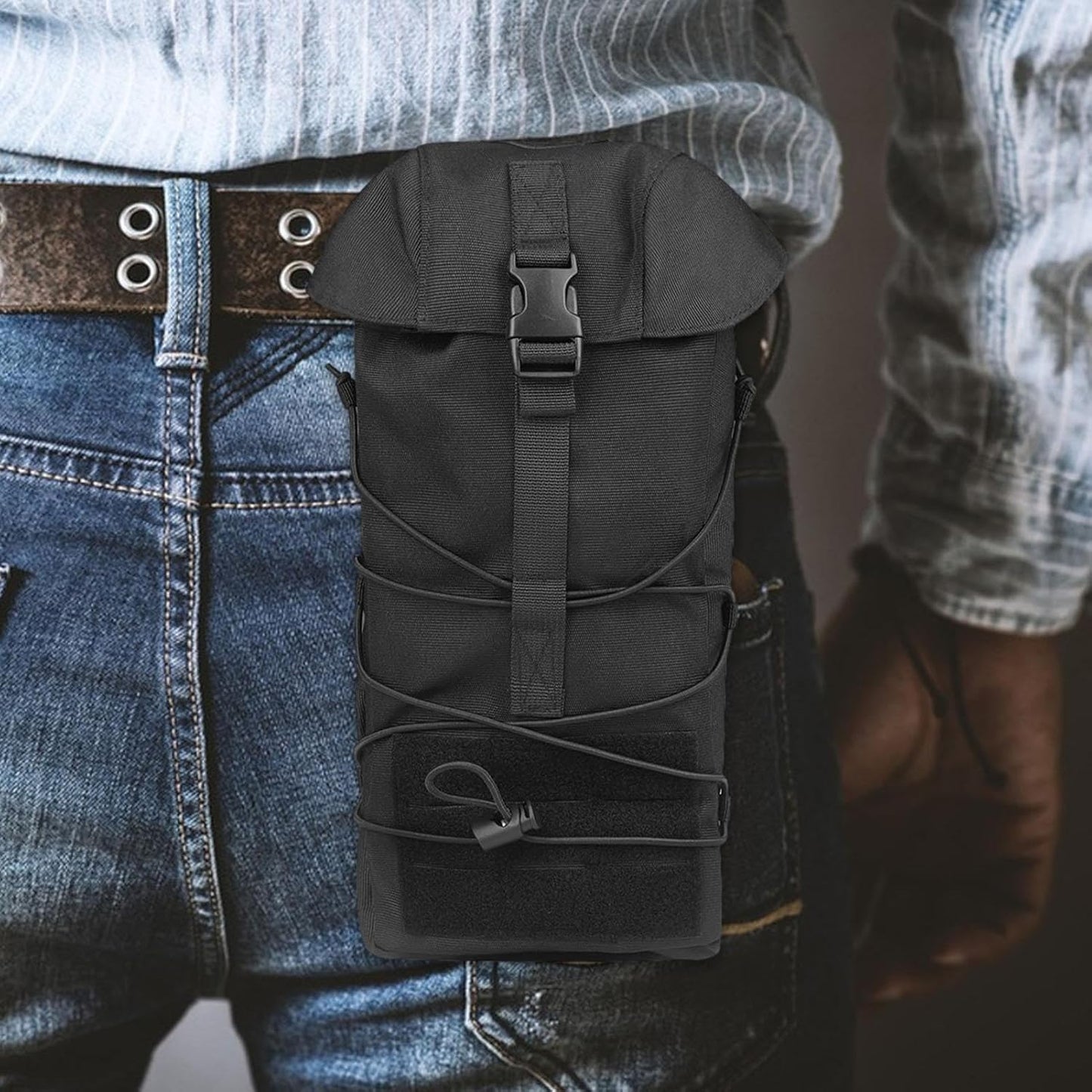 Тактическа чанта Dump Pouch за бутилка – 1000D Оксфорд, издръжлива и водоустойчива, за къмпинг и хоби + подарък нашивка