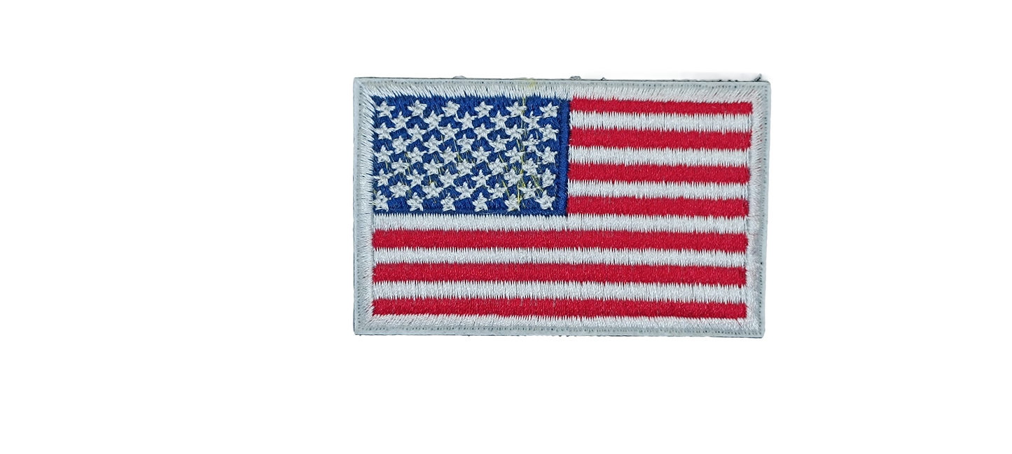 Нашивка USA Flag - Цветна (8x5 см) с Велкро гръб