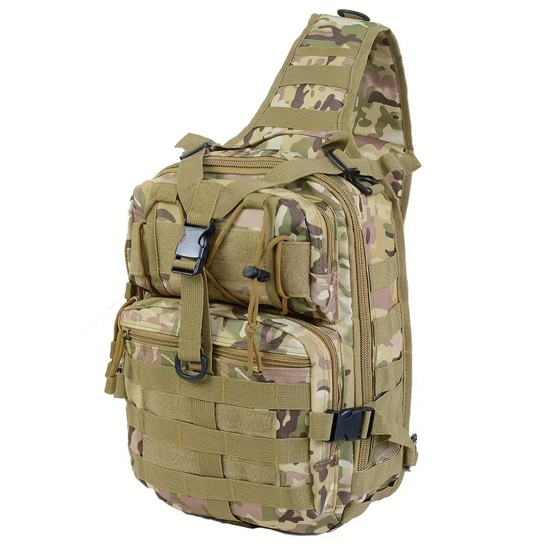 Тактическа раница 10L – MOLLE система, водоустойчива, олекотена + Подарък Нашивка, Персонализиране