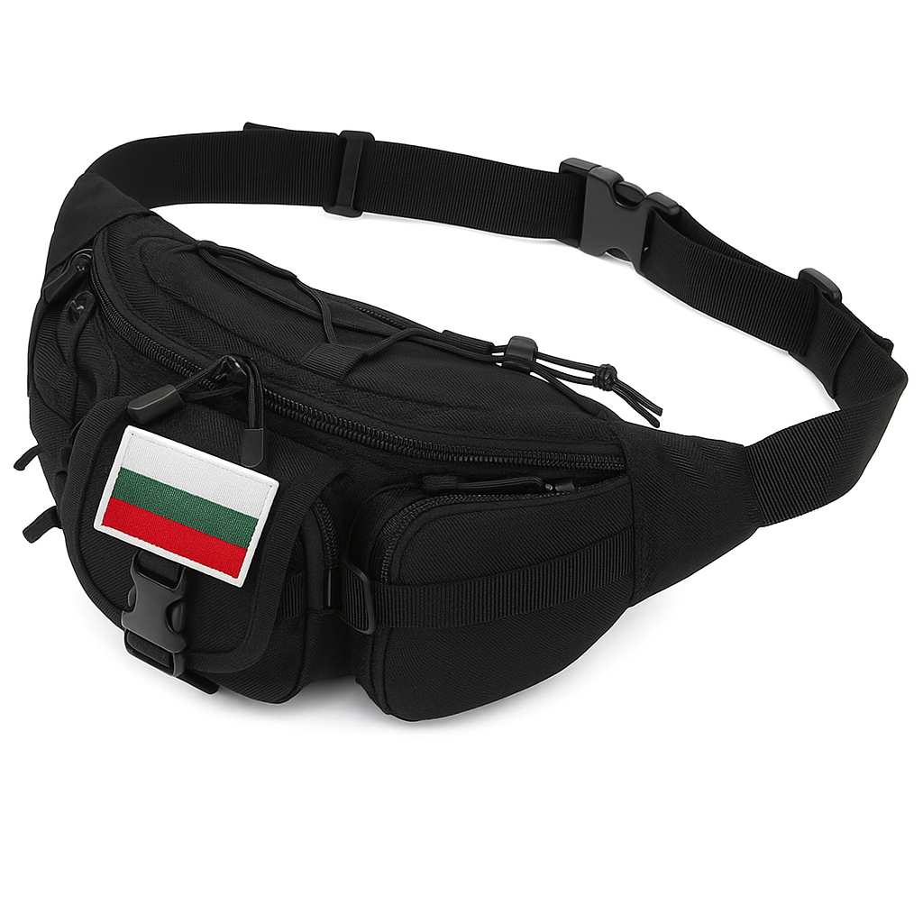 Тактическа Чанта за Кръста + Нашивка Подарък - Водоустойчива, Персонализируема