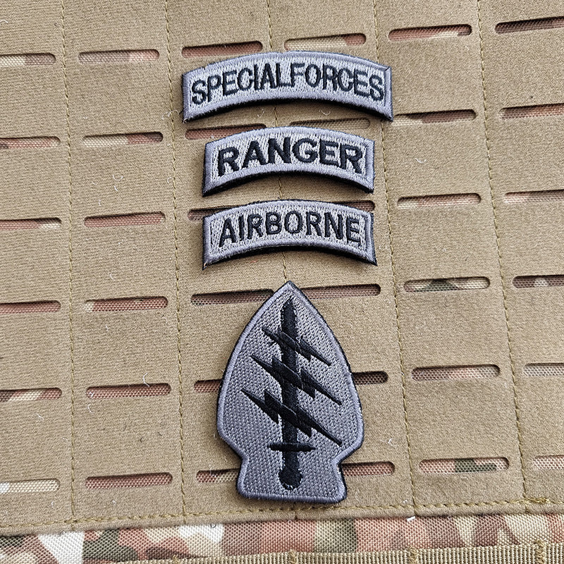 Комплект нашивки "SPECIAL FORCES – RANGER – AIRBORNE" с емблема | Тактически стил