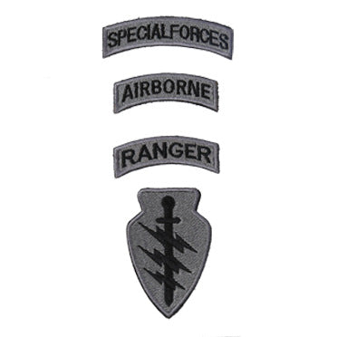 Комплект нашивки "SPECIAL FORCES – RANGER – AIRBORNE" с емблема | Тактически стил