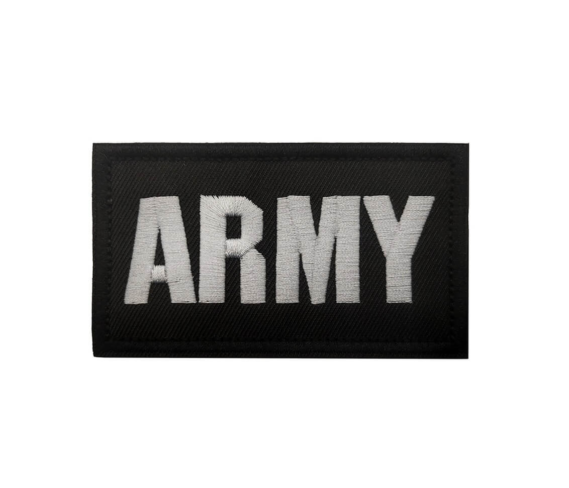 Нашивка ARMY - Бродирана (9x5 см) с Велкро гръб