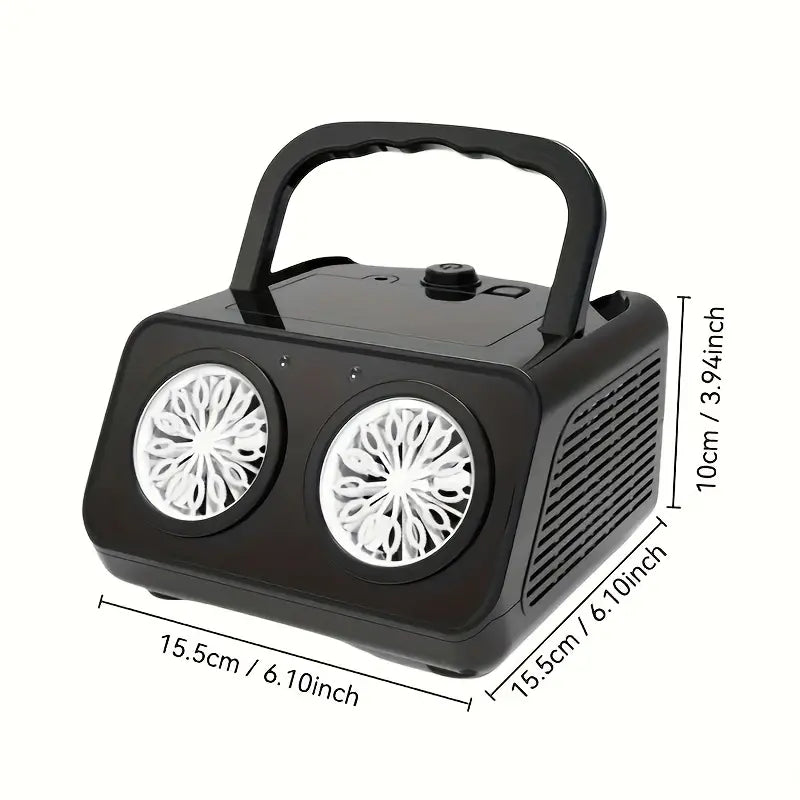 Преносима Машина за Балони с Двоен Вентилатор и LED