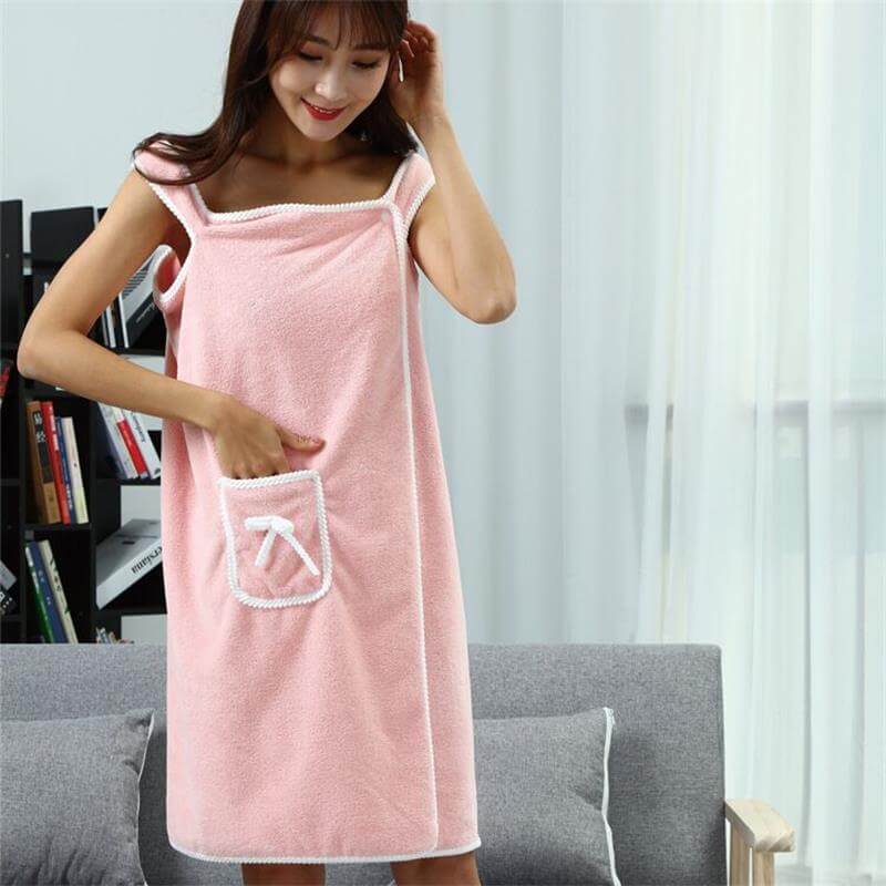 Дамска Хавлиена Рокля – Ултра Мека, Абсорбираща и Бързосъхнеща, Идеална за Баня, СПА, Плаж - JAFRA