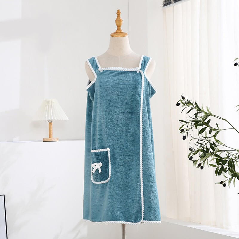 Дамска Хавлиена Рокля – Ултра Мека, Абсорбираща и Бързосъхнеща, Идеална за Баня, СПА, Плаж - JAFRA