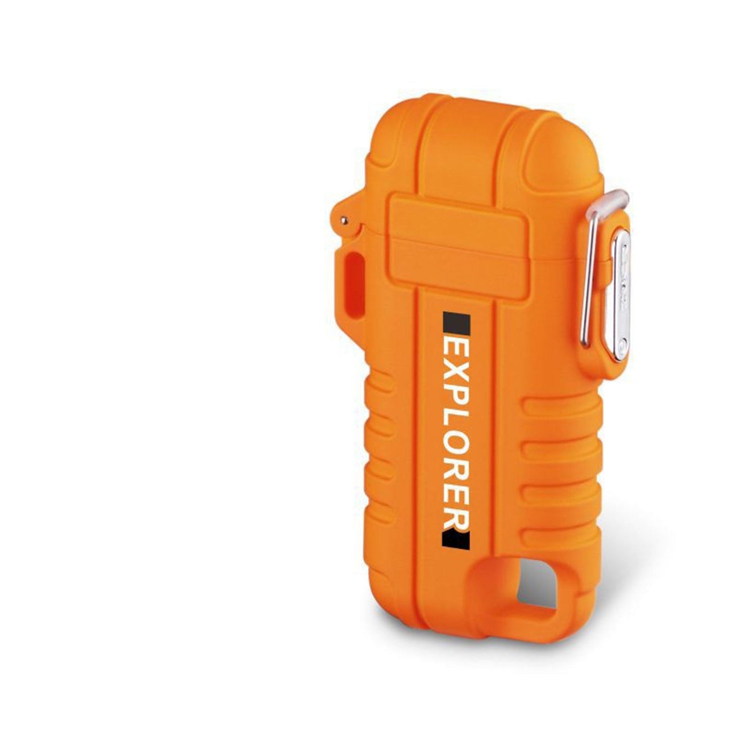 Електрическа, плазмена запалка EXPLORER с карабинер – USB зареждане, индикатор за батерията, гъвкаво рамо, ветроустойчива, водоустойчива - JAFRA
