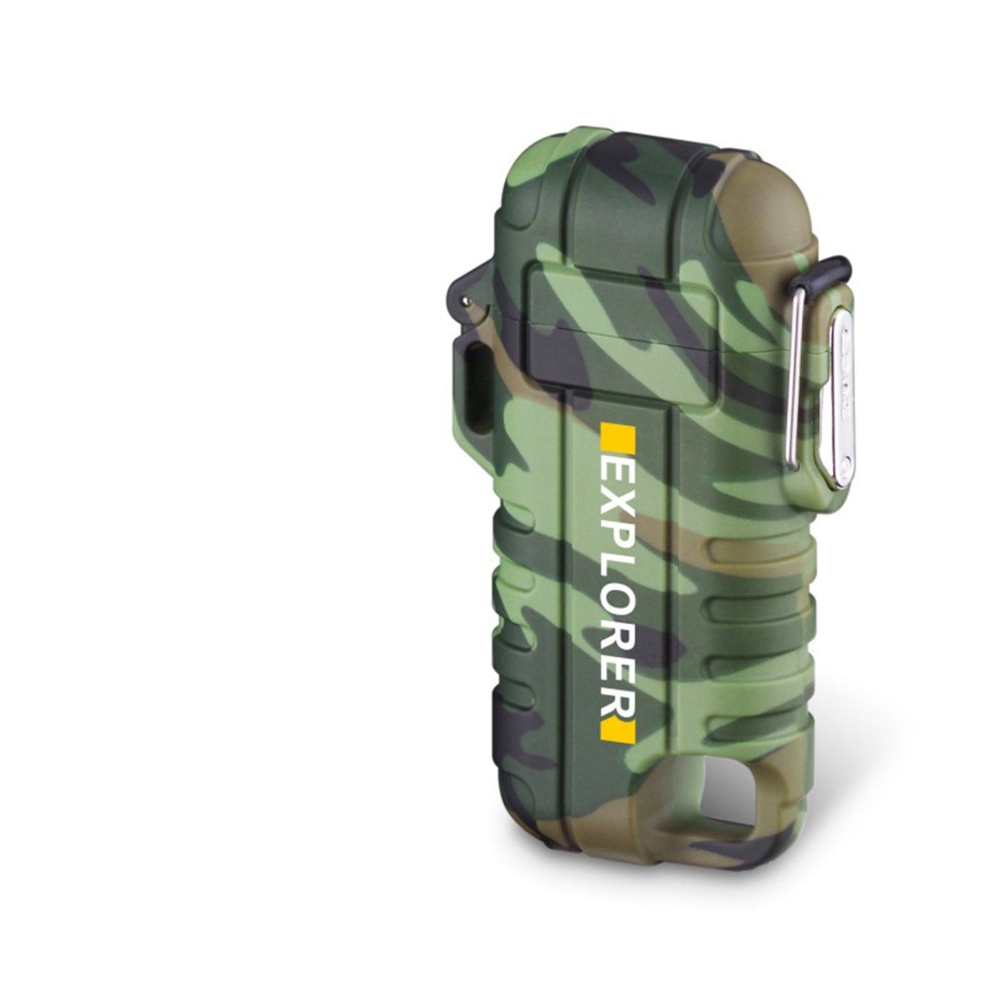 Електрическа, плазмена запалка EXPLORER с карабинер – USB зареждане, индикатор за батерията, гъвкаво рамо, ветроустойчива, водоустойчива - JAFRA