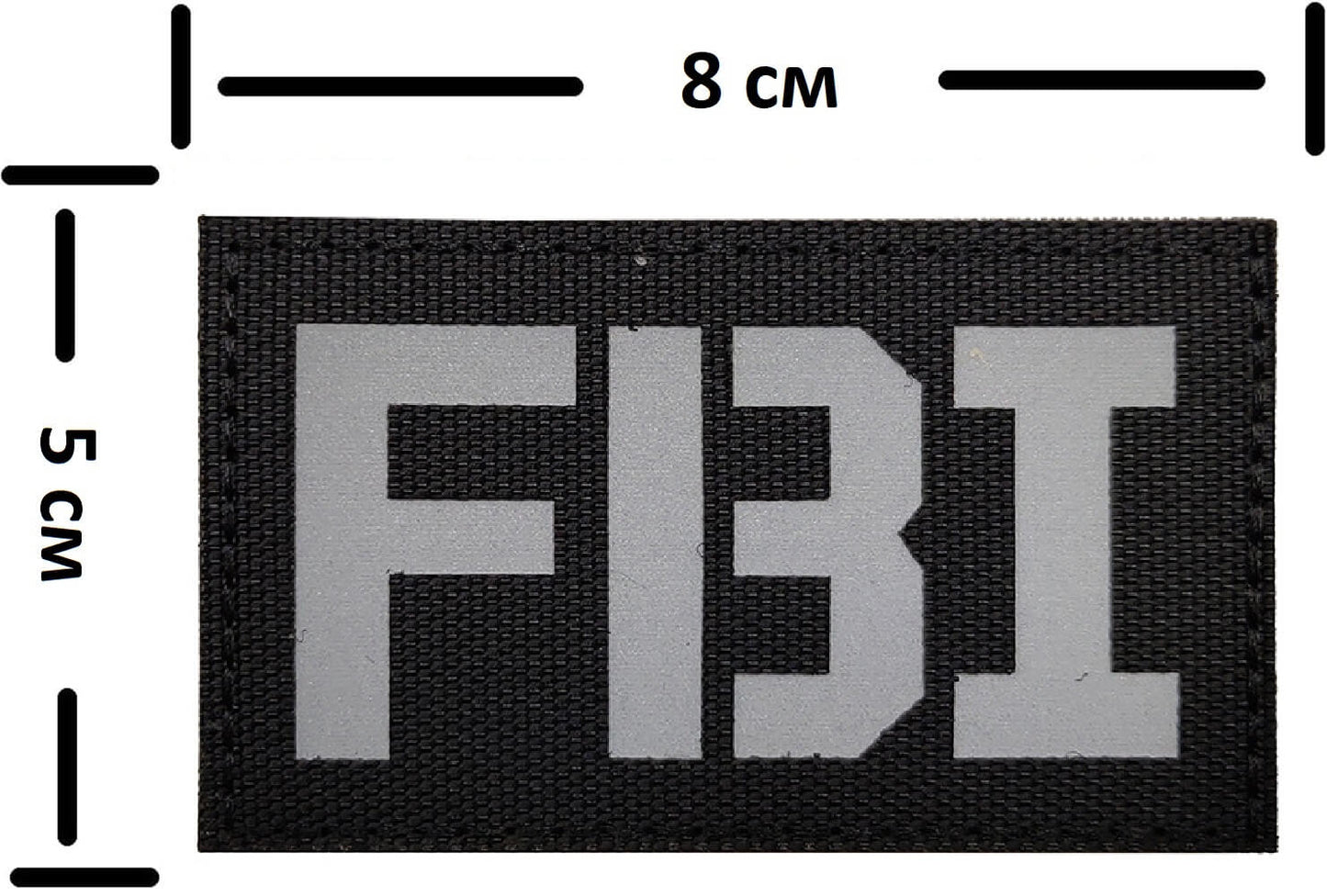 Нашивка FBI - (8x5 см) с Велкро гръб