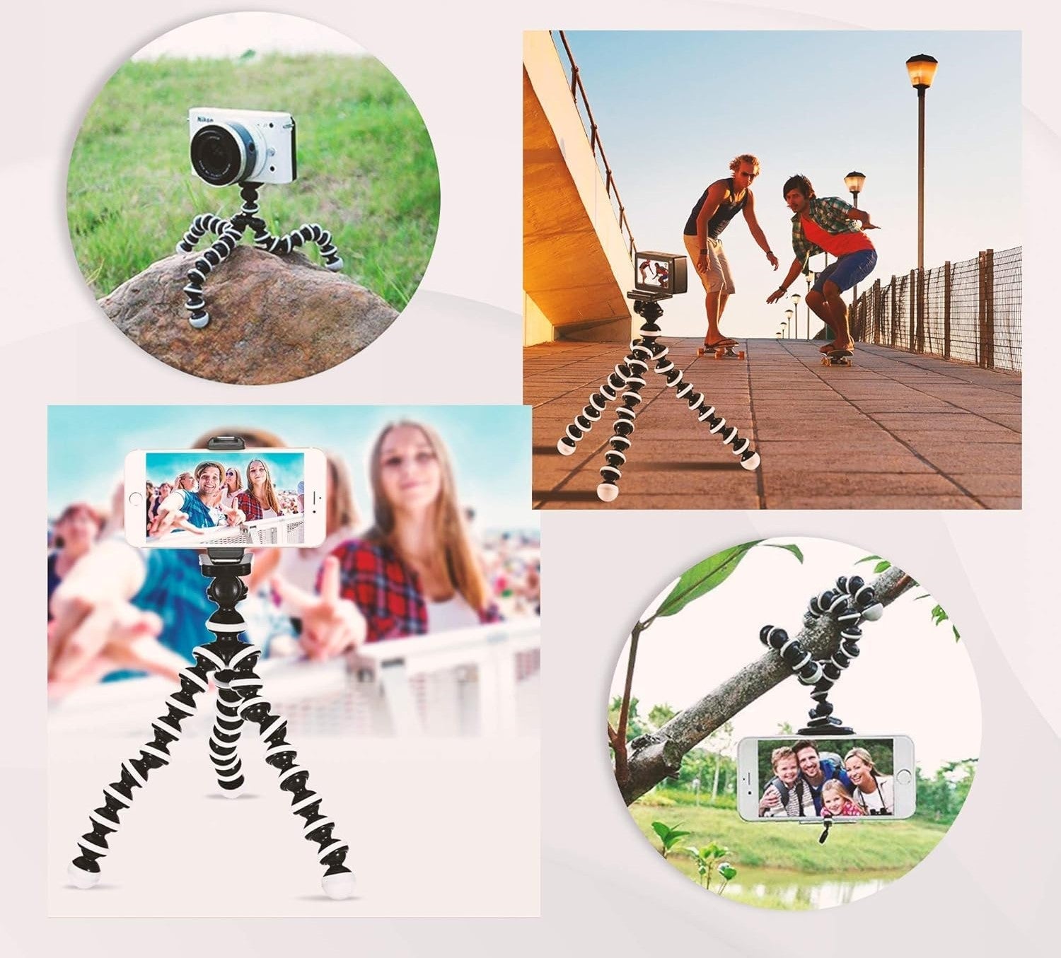 Голям гъвкав трипод и статив за камера и телефон - JAFRA