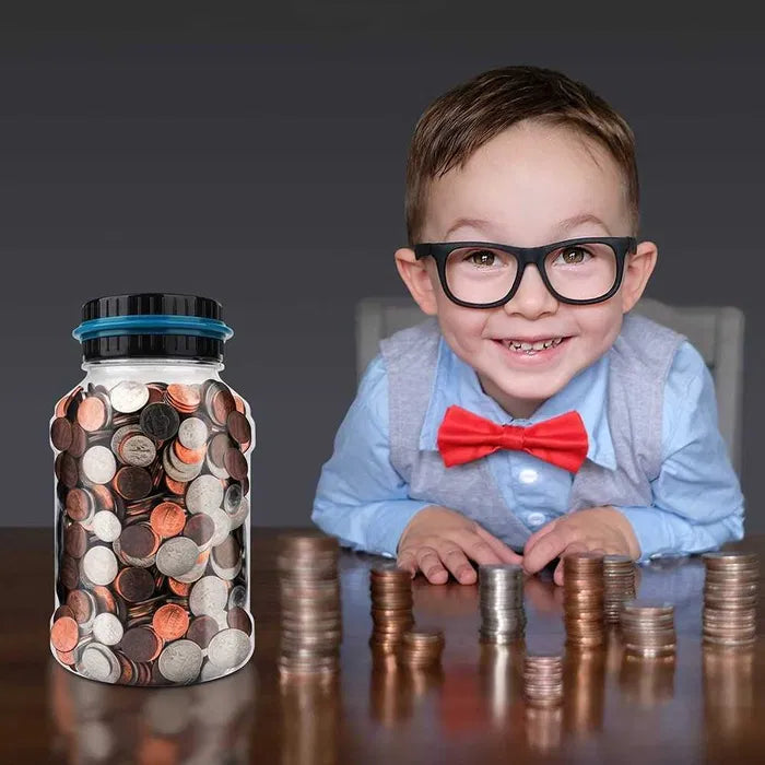 Digital Money Box with Counter – Electronic Jar for Euro Coins