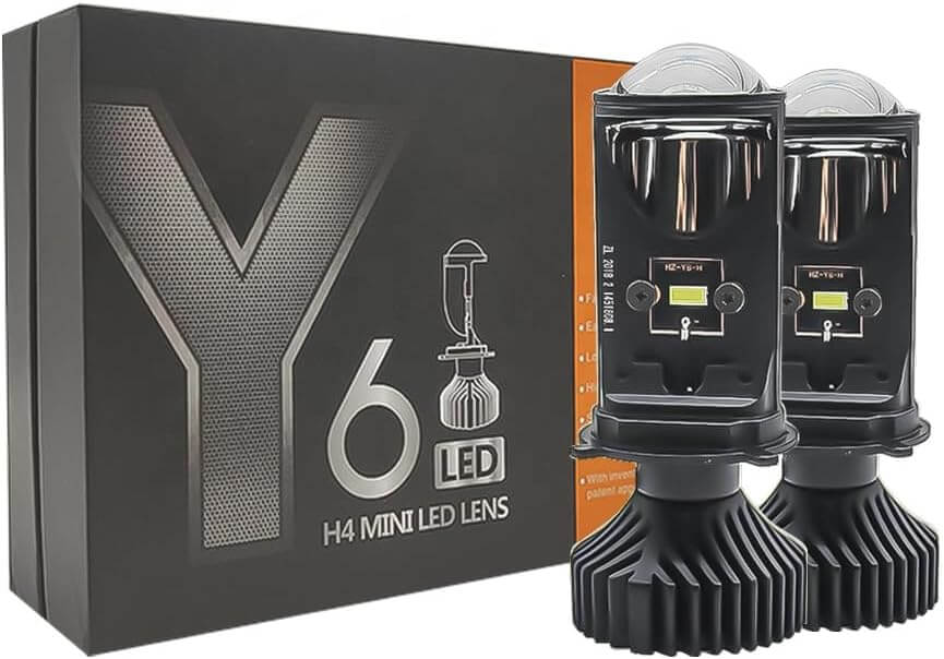 LED H4 Диодни Крушки 80W, 8000LM - 2 бр. Ултра Ярка Светлина, Вентилатор, 6500K Бяла Леща - JAFRA