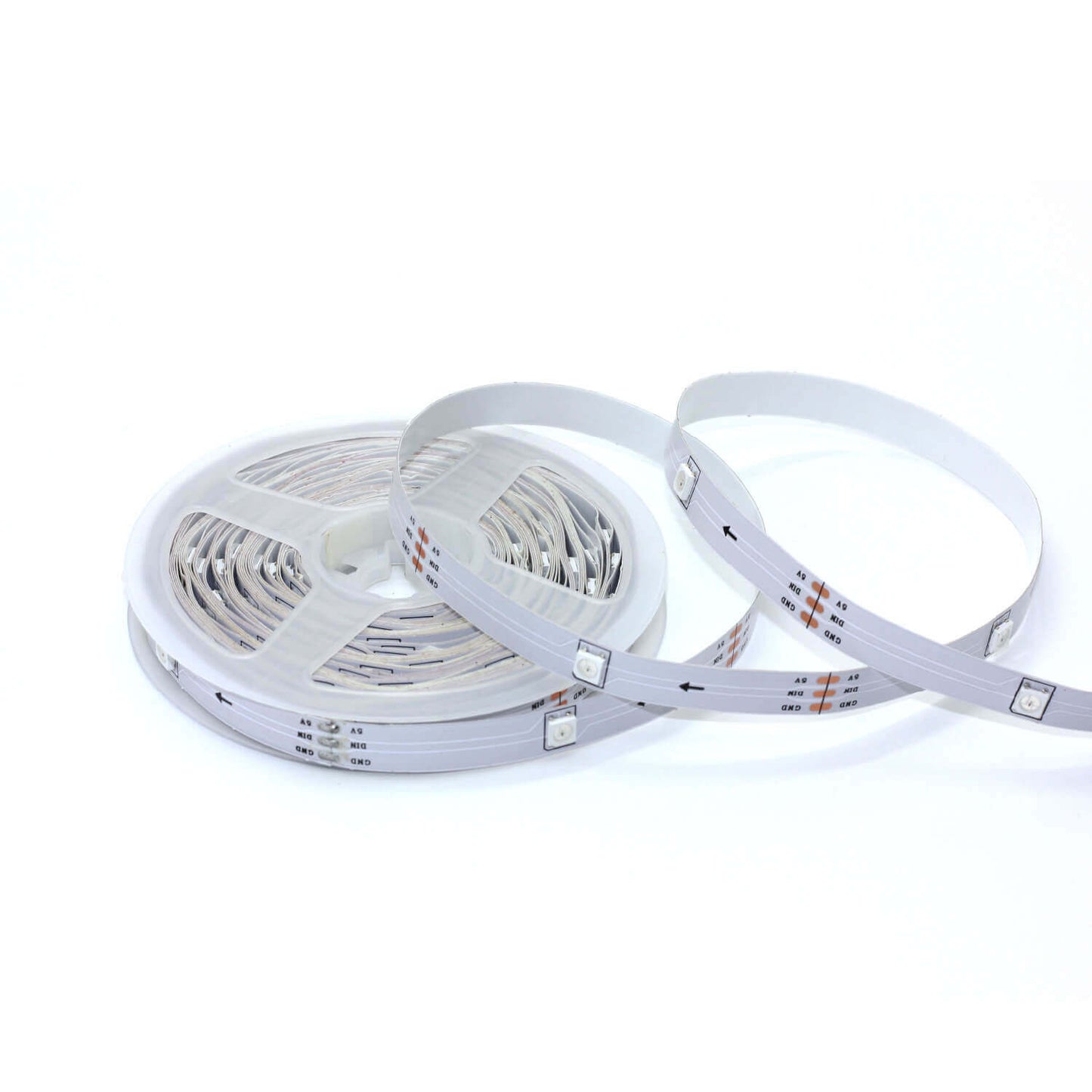 5м LED Лента RGB-IC, Bluetooth, Цветомузика, Микрофон, App, Дистанционно