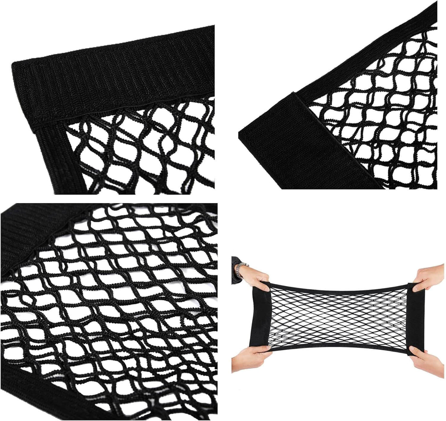 Мрежа Органайзер за Багажник на Автомобил Джоб с Велкро Закрепване, Комплект 2 бр. 50x25см - JAFRA