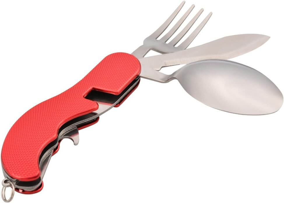 Комплект Метални Прибори за Хранене, Компактен и Практичен