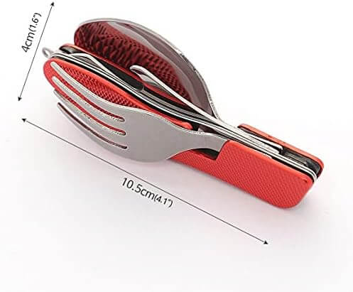 Комплект Метални Прибори за Хранене, Компактен и Практичен