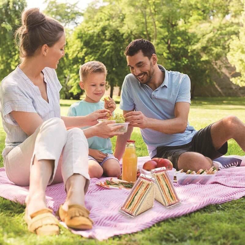 Прозрачна Кутия за Сандвич с Магнит – Идеална за Закуска, Обяд, Офис и Училище - JAFRA