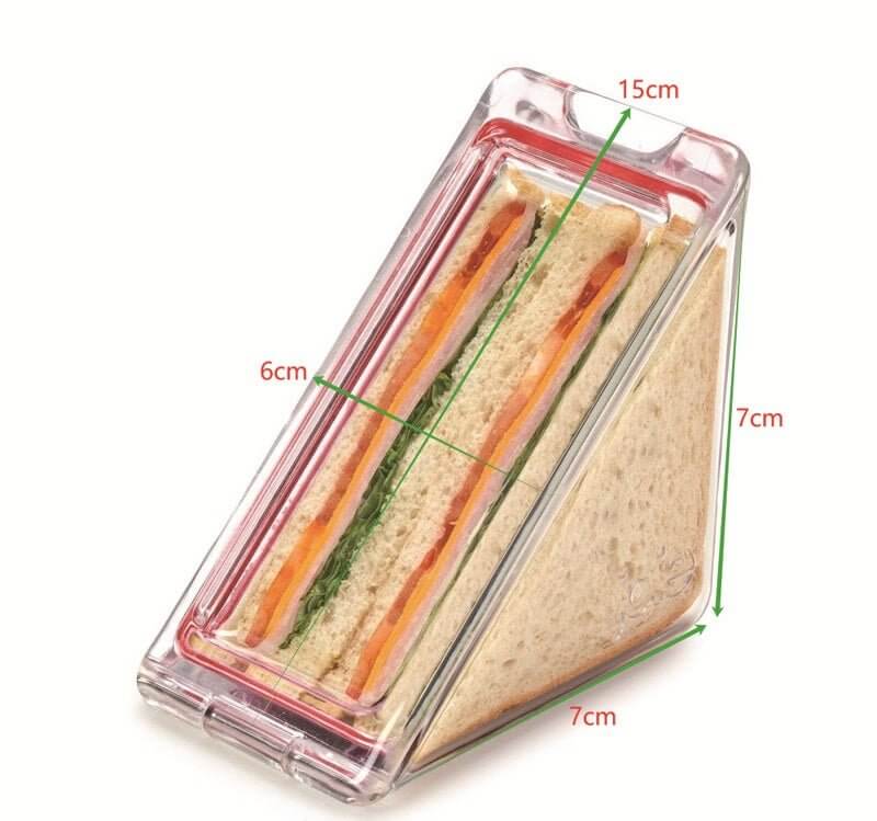Прозрачна Кутия за Сандвич с Магнит – Идеална за Закуска, Обяд, Офис и Училище - JAFRA
