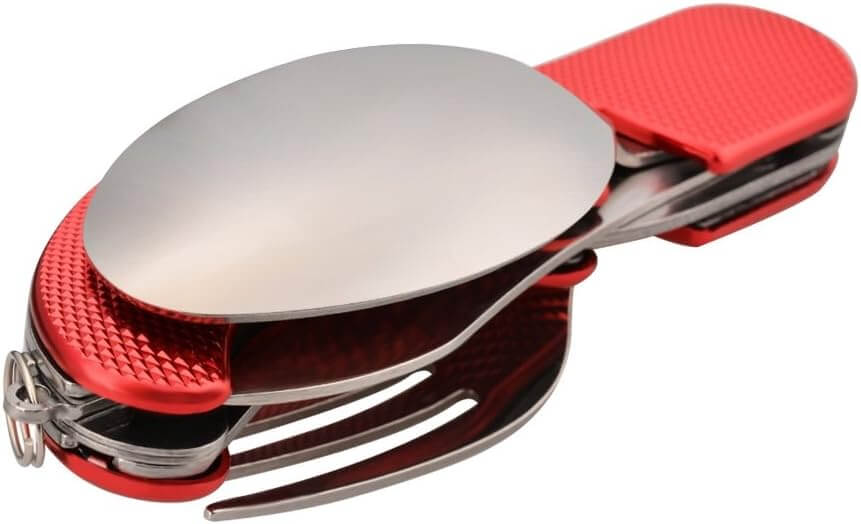 Комплект Метални Прибори за Хранене, Компактен и Практичен