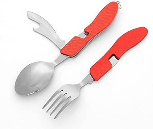 Комплект Метални Прибори за Хранене, Компактен и Практичен