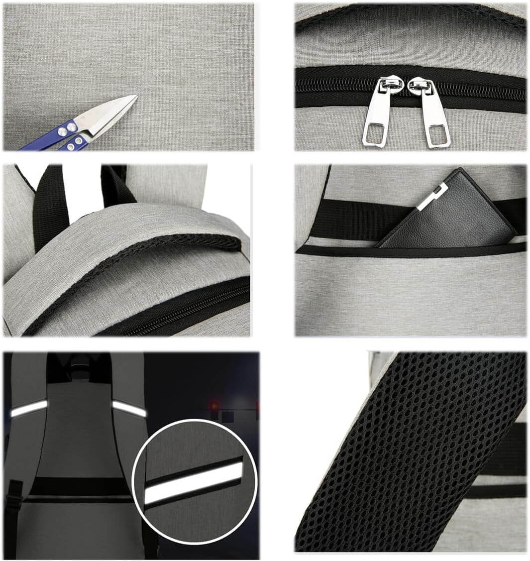 36L Backpack with Cooler Compartment + Compact Cutlery Set - Ideal for Travel and Tourism