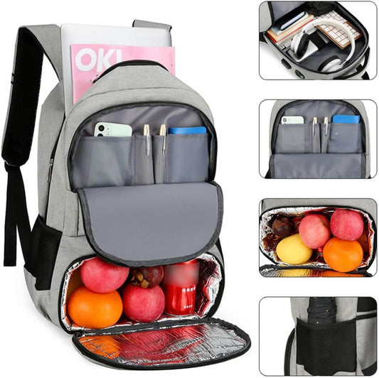 36л Раница с Хладилно Отделение + Компактен Комплект Прибори - Идеално за Пътуване и Туризъм