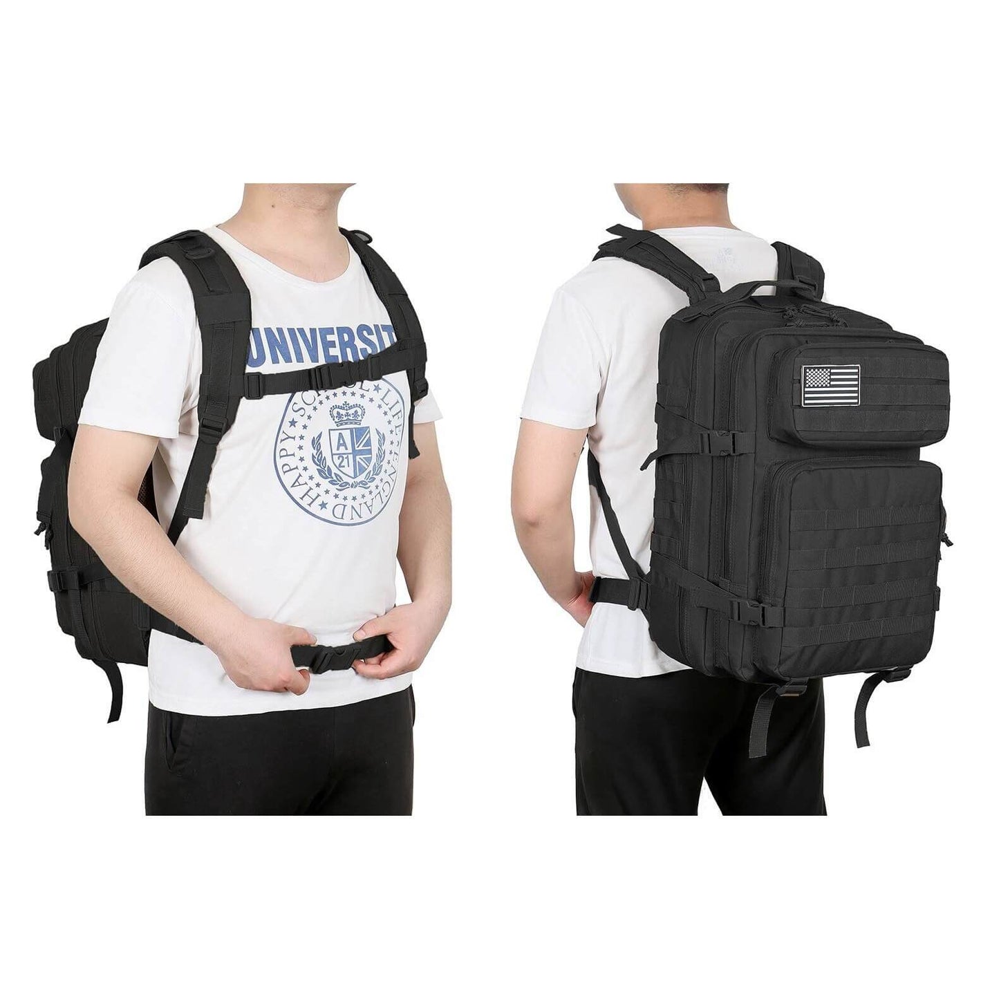 45L Военна Тактическа Раница 900D с MOLLE Система - Универсална Щурмова и Туристическа Раница