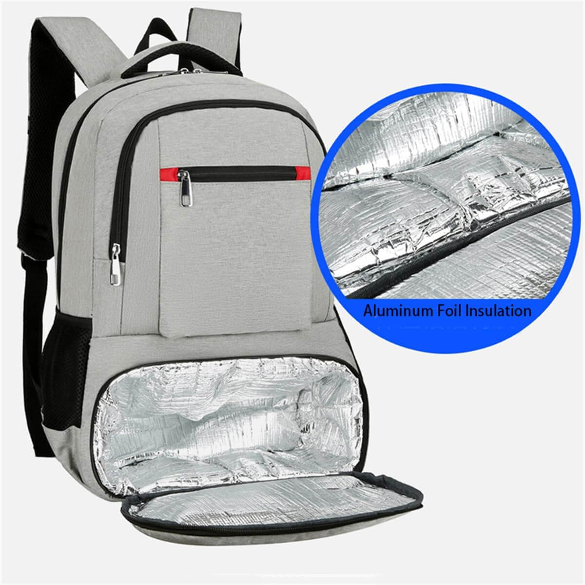 36L Backpack with Cooler Compartment + Compact Cutlery Set - Ideal for Travel and Tourism