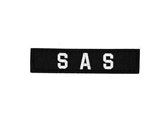 Тактическа нашивка SAS – бродирана емблема с велкро (13.5x3 см)