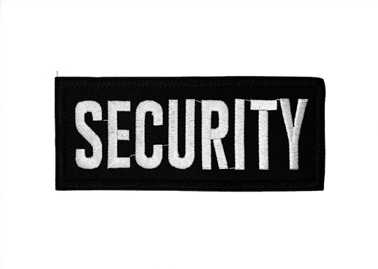 Нашивка SECURITY – Велкро пач за охрана, жилетки и раници | 14.5x6 см
