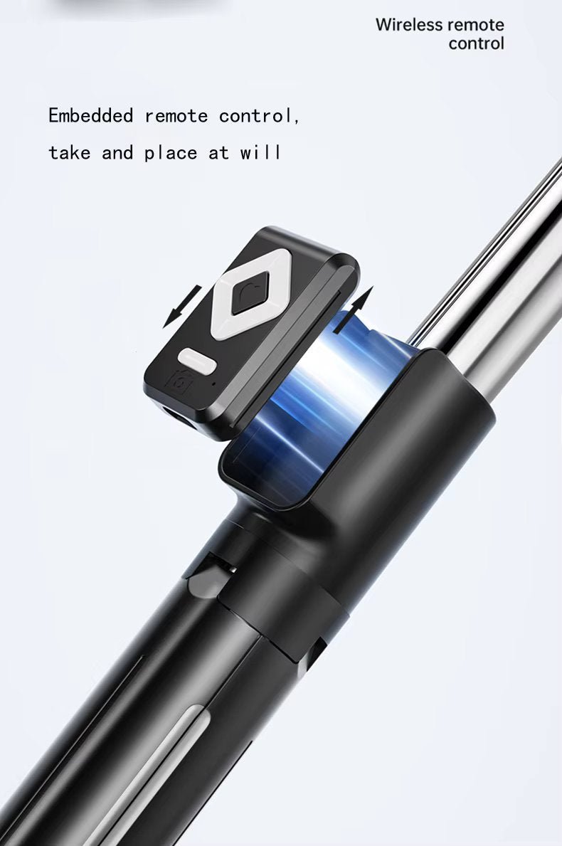 Селфи Стик с LED Светлини и Bluetooth Дистанционно за TikTok, YouTube и Instagram - JAFRA