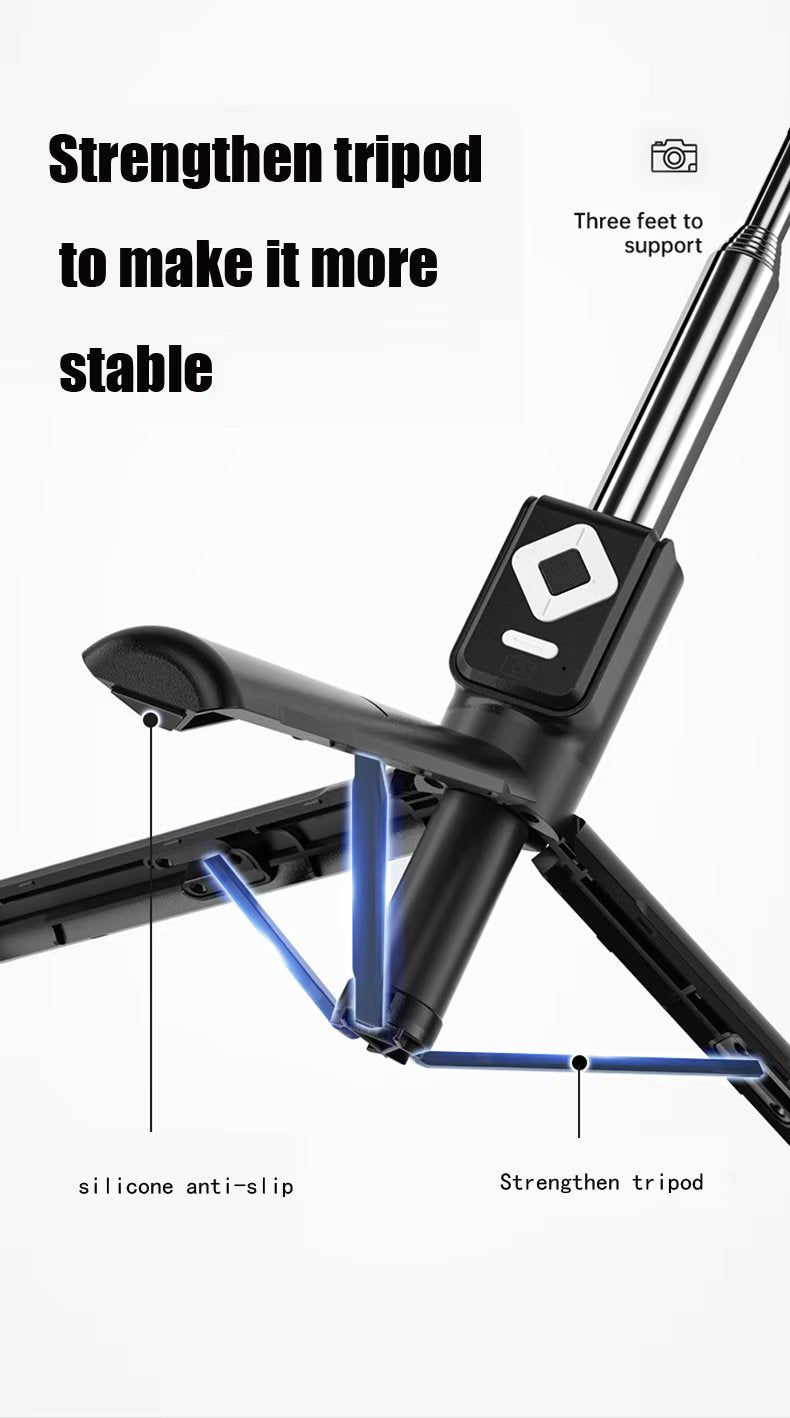 Селфи Стик с LED Светлини и Bluetooth Дистанционно за TikTok, YouTube и Instagram - JAFRA