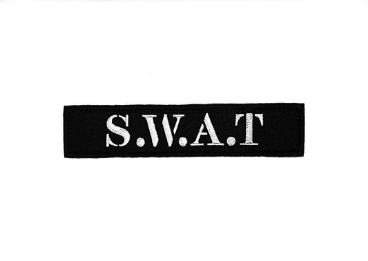 Нашивка S.W.A.T – Тактически стил с велкро гръб (13.5x3 см)