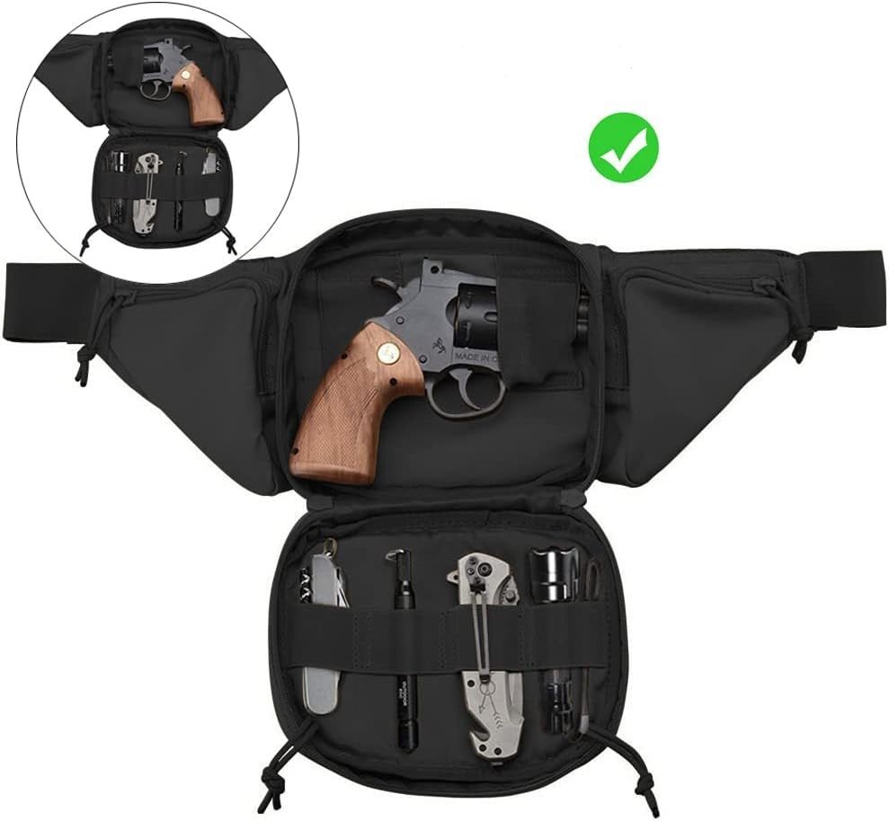 Тактическа Чанта за Кръста MOLLE Система Водоустойчива + Подарък 2 Нашивки и Карабинери, Персонализиране - JAFRA