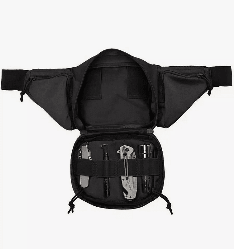 Тактическа Чанта за Кръста MOLLE Система Водоустойчива + Подарък 2 Нашивки и Карабинери, Персонализиране - JAFRA