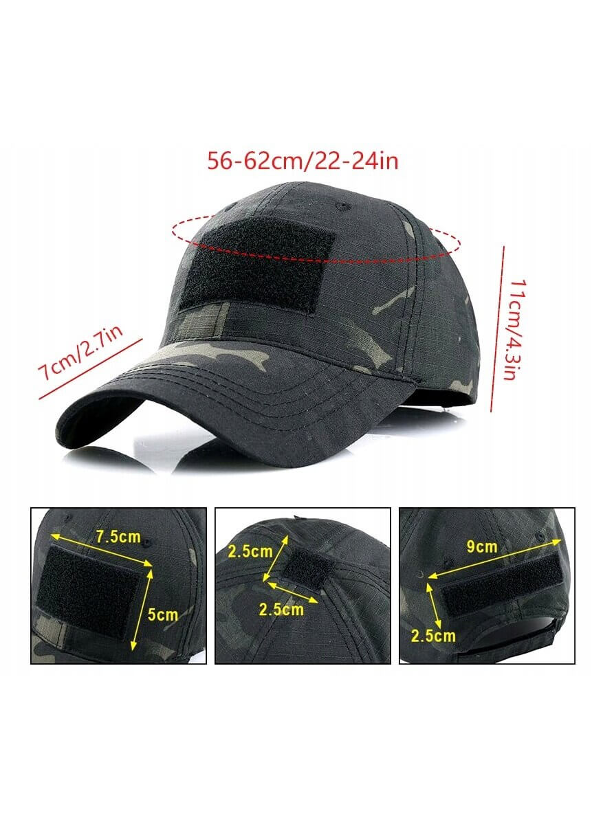 Тактическа Шапка с Велкро Панели + 3 Сменяеми Нашивки Подарък