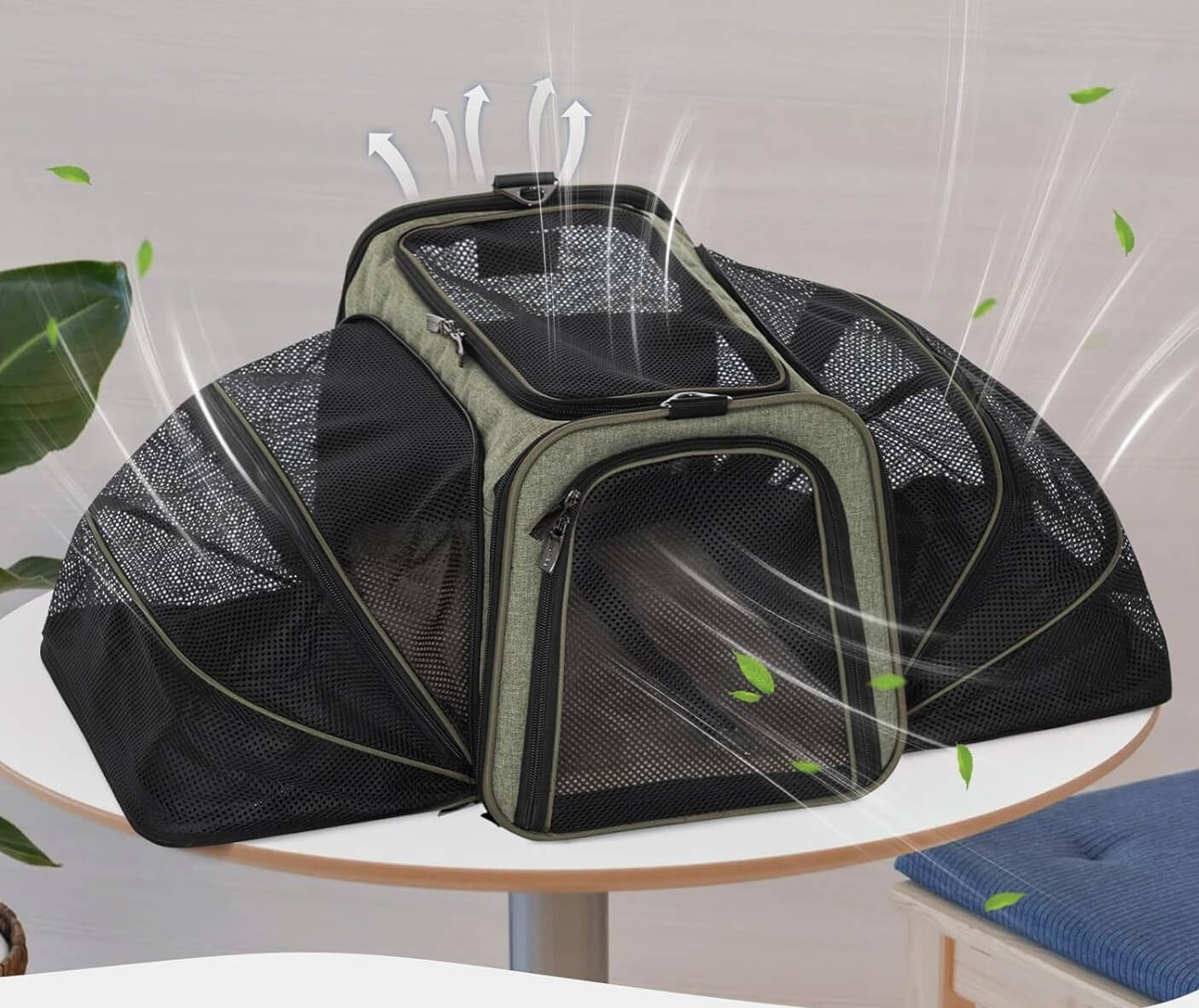 Транспортна Клетка за Домашни Животни - Разтегателна, Вентилирана, Олекотена Подходяща за Пътуване - JAFRA