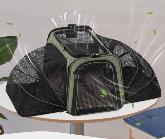 Транспортна Клетка за Домашни Животни - Разтегателна, Вентилирана, Олекотена Подходяща за Пътуване - JAFRA