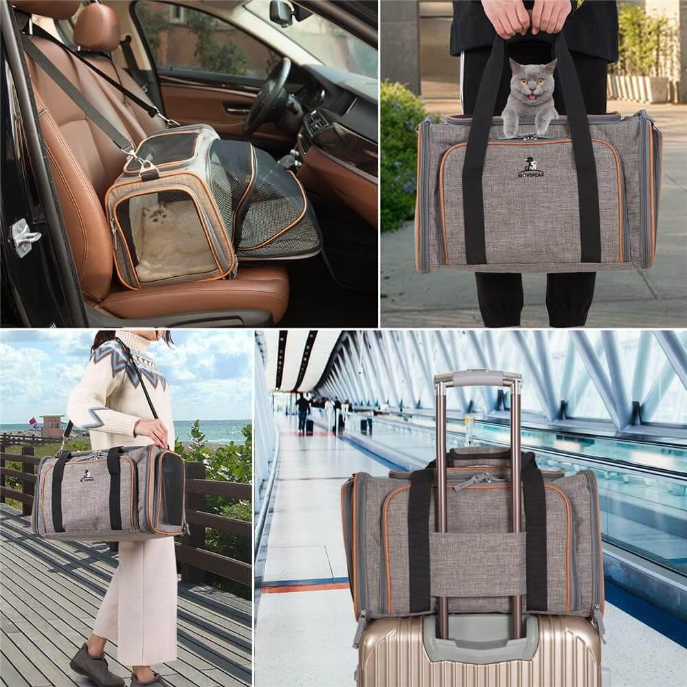 Транспортна Клетка за Домашни Животни - Разтегателна, Вентилирана, Олекотена Подходяща за Пътуване - JAFRA