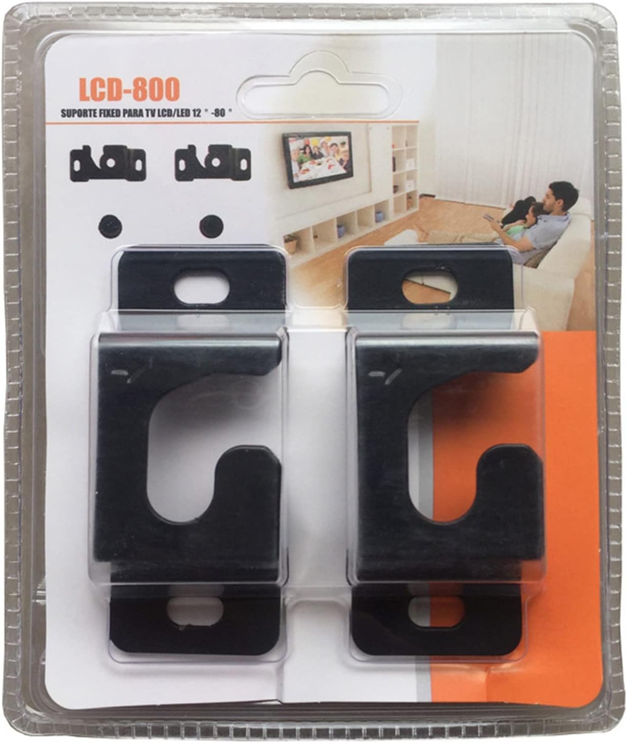 Универсална стойка за стена за телевизор LCD/LED 12'' - 80'', Лесен монтаж, Модел LCD - 800 - JAFRA