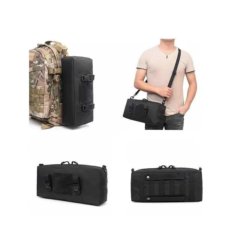Тактическа MOLLE чанта за екипировка – голяма многофункционална чанта от издръжлив Oxford, за къмпинг, лов и риболов+ подарък нашивка