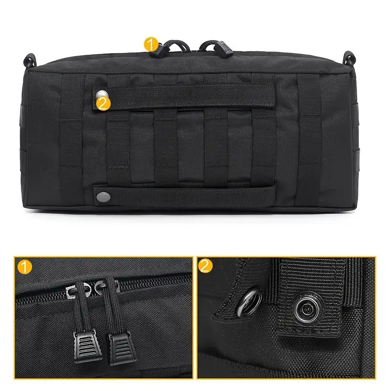Тактическа MOLLE чанта за екипировка – голяма многофункционална чанта от издръжлив Oxford, за къмпинг, лов и риболов+ подарък нашивка