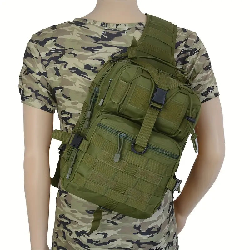 Тактическа раница 10L – MOLLE система, водоустойчива, олекотена + Подарък Нашивка, Персонализиране